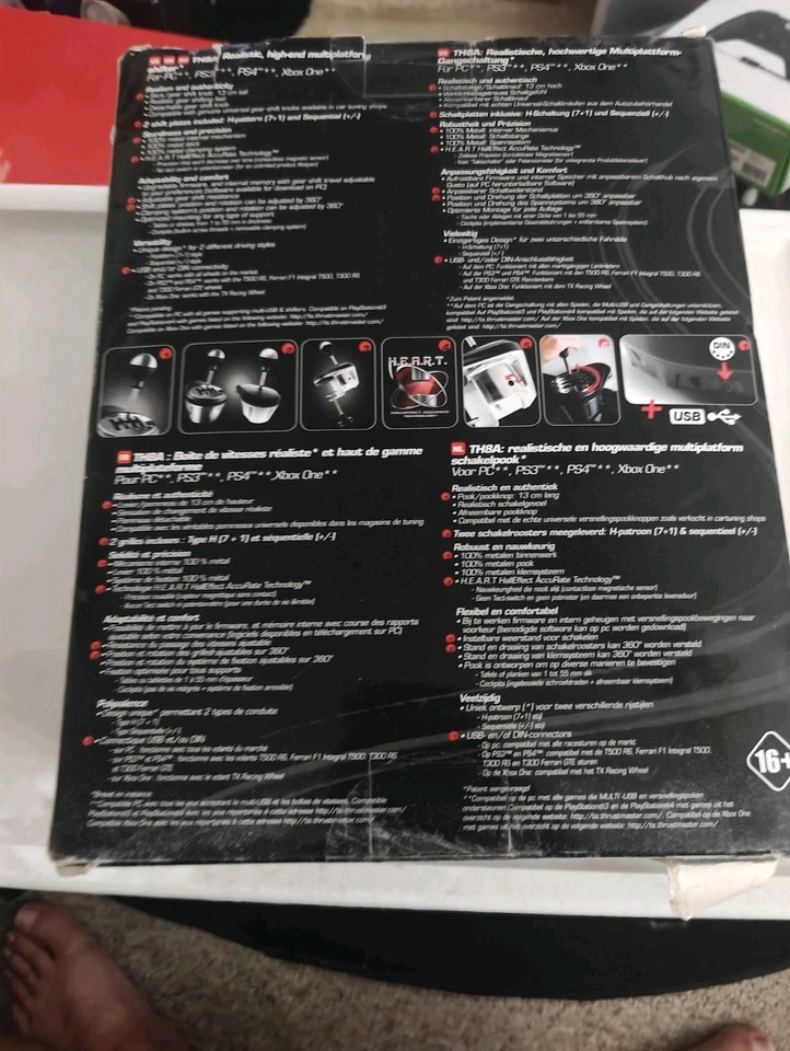 Thrustmaster TH8A Add-On Shifter (PC, PS5, PS4, XBOX) Complete in Box  - Image 3 of 4