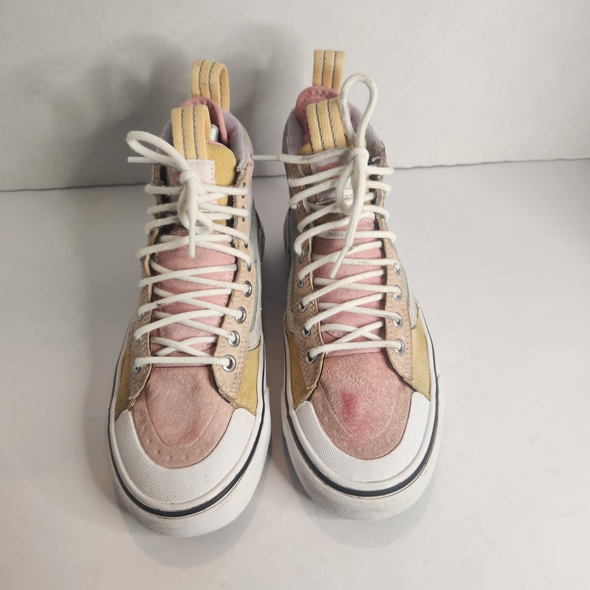 【極美品】VANS HI-STANDARD PRO 23.5cmレディース Vans Women's SK8 HI XL Nubuck Honey Gold Sneakers Skate