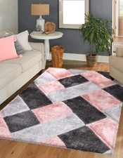 New Modern Shaggy Soft Rug Living Room Bedroom Carpet Runner Indoor/Outdoor Mat*