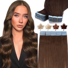 60pcs 150g Thick Tape In Remy Human Hair Extensions Skin Weft Seamless Full Head
