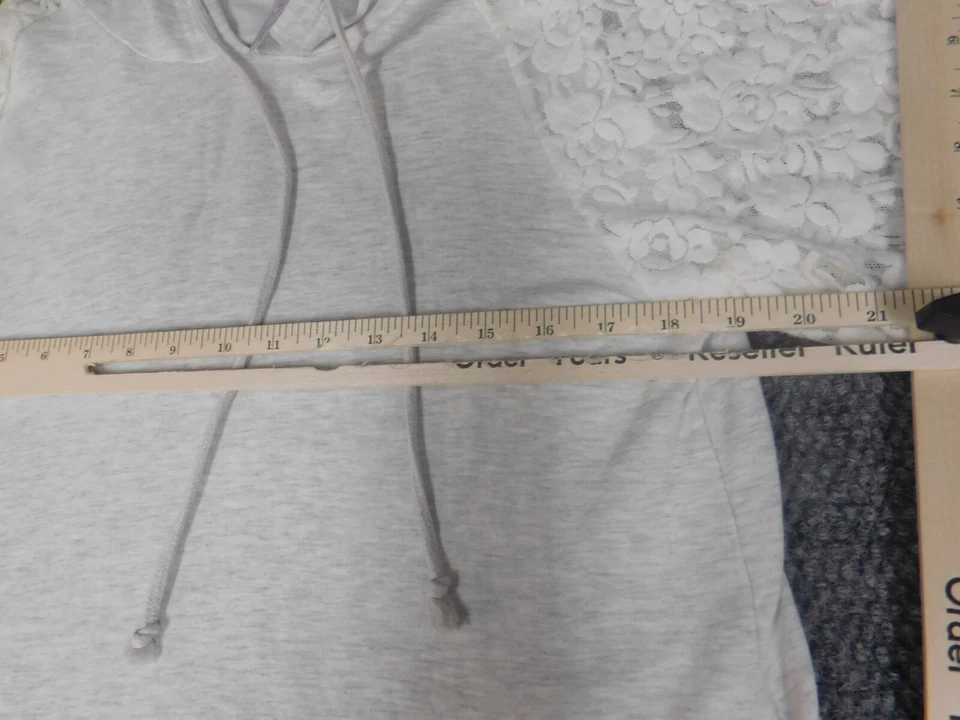 Top de pijama Flora Nikrooz para mujer grande blanco suéter con capucha Foto 4 de 4