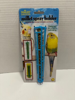 JW Pet Company Insight Miller Spray Holder For Birds and Parrots Blue New!