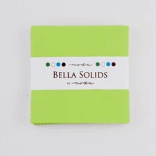 Moda Pre-cuts Moda Bella Solids 9900PP 75 Lime  Charm Pack 