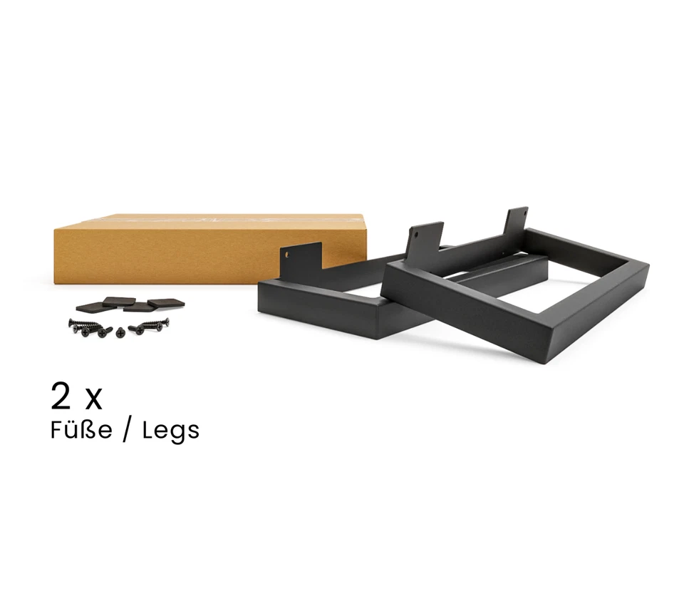 Moderne Möbelfüße - GRAZ - Möbelbeine Waschtischunterschrank, Möbelkufen