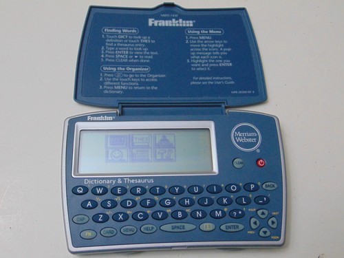 Thesaurus Dictionary Franklin MWD-1450 Merriam-Webster Dictionary
