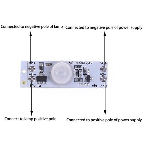DC 12V 24V Ceiling PIR Motion Sensor Detector Switch Module 3A for LED Light^xp - Picture 7 of 12