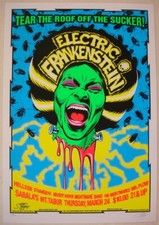 2005 Electric Frankenstein - Silkscreen Concert Poster by Stainboy