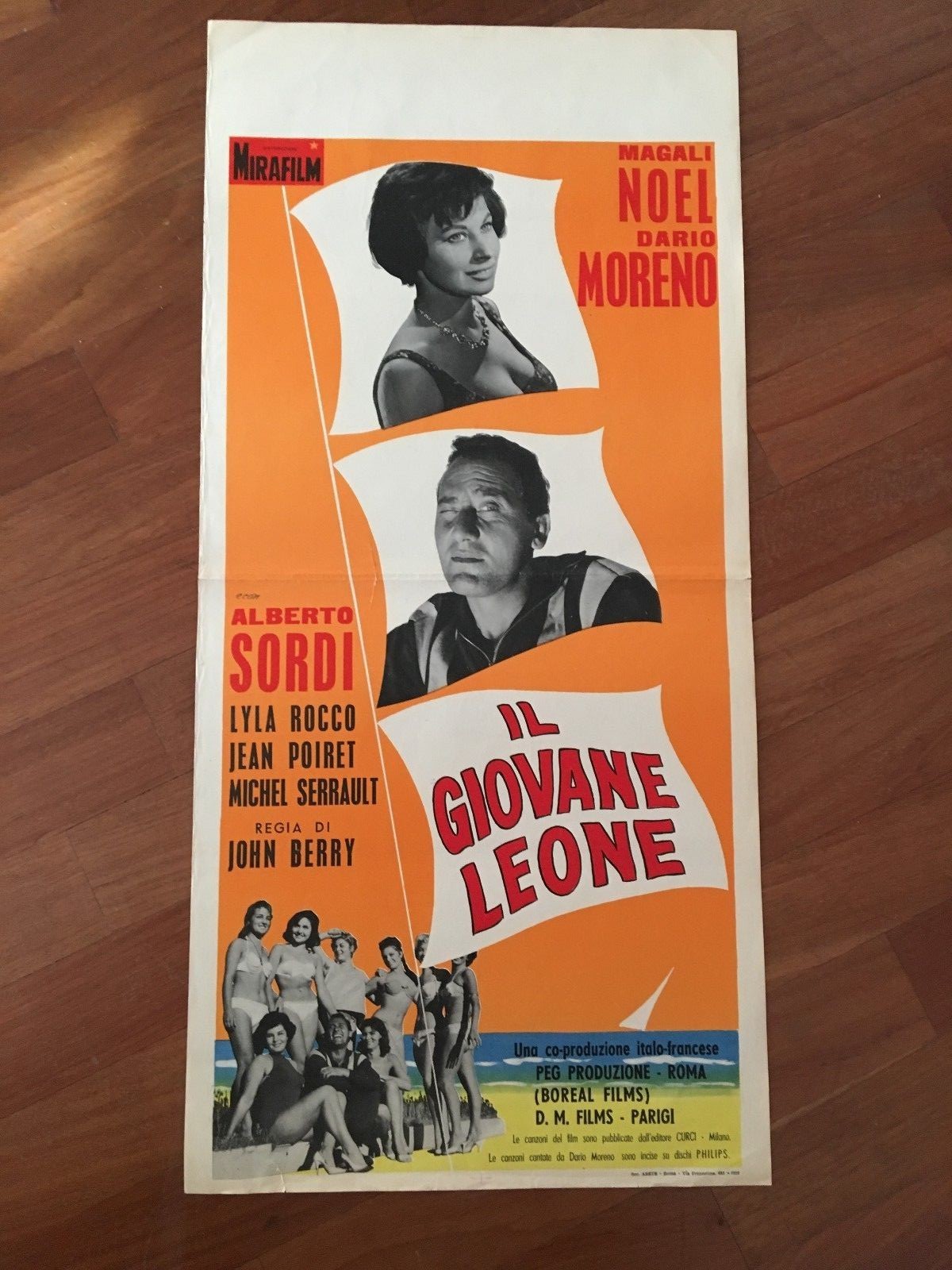 Locandina originale film Il giovane leone (1958) - Regia di John Berry