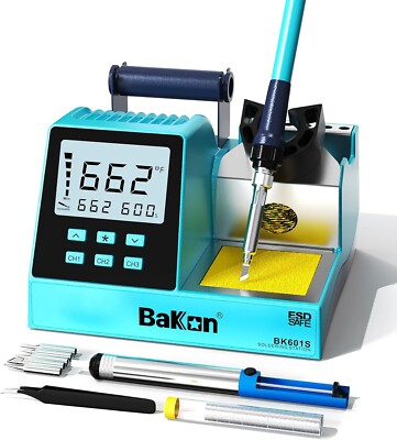 90W  SOLDERING IRON STATION Temperature Adjustable Rapid Heating Bracket Kit