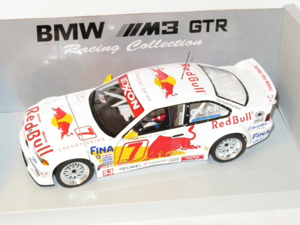 1/18 BMW M3 GTR E36 Red Bull Daytona 24 Hrs 1997 #7 Quester/Duez/Said - Image 3 of 4
