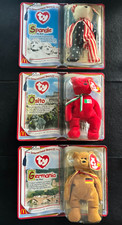 TY Teenie Beanie Babies McDonalds 2000 International Bears II Set In Boxes 