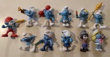 McDonald's Smurfs Happy Meal Toy Lot Of 11, 3", Used.