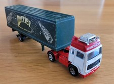 Vintage 1970's Corgi Volvo Lorry & Articulated Perrier Box Trailer 1:64 Scale