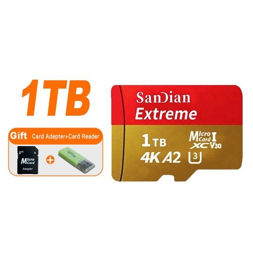 Carte Mémoire Micro SD SanDian, 128, 256, 512 Go 1 TO 2 TO haute vitesse - Photo 17/18