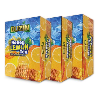 3 Boxes Duzin Honey Lemon Tea 100% Natural Ingredients  