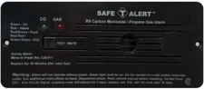 MTI Industries 35-742BL Safe-T-Alert Flush Mount Dual LP/CO2 Alarm - Black