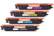 4x New Color Toner For HP 126A CE310A CE311A CE312A CE313A HP Pro 100 200 CP1025