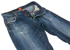 Hugo Boss Orange Men JEANS blue W30 L32 Tattered Ripped Relaxed Fit