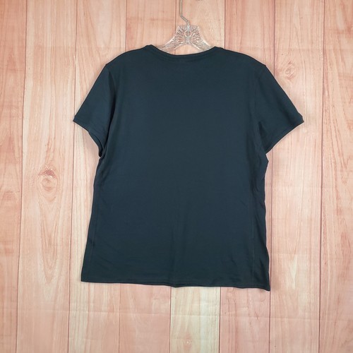 Brooks Distance Womens T-Shirt Sz Large Black Crew Neck Short Sleeve Pullover - Picture 11 of 12