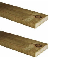 4x1 - 100x22 Treated Tanalised Timber Batten Lengths - 1 Meter x 6 - Total 6 Met