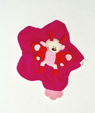 SIMBA Toys Käfer in rosa rot Schmetterling Schmusetuch Schnuffeltuch Kuscheltuch