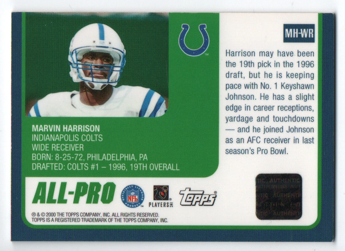 Marvin Harrison Pro Bowl jersey