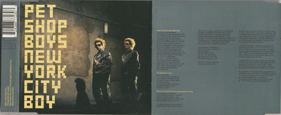 Pet Shop Boys - New York City Boy (1999) [3 Track Maxi CD] - Bild 1 von 1