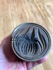 Rare 1800s Wooden Butter Mold Pineapple 1/2 Lb.