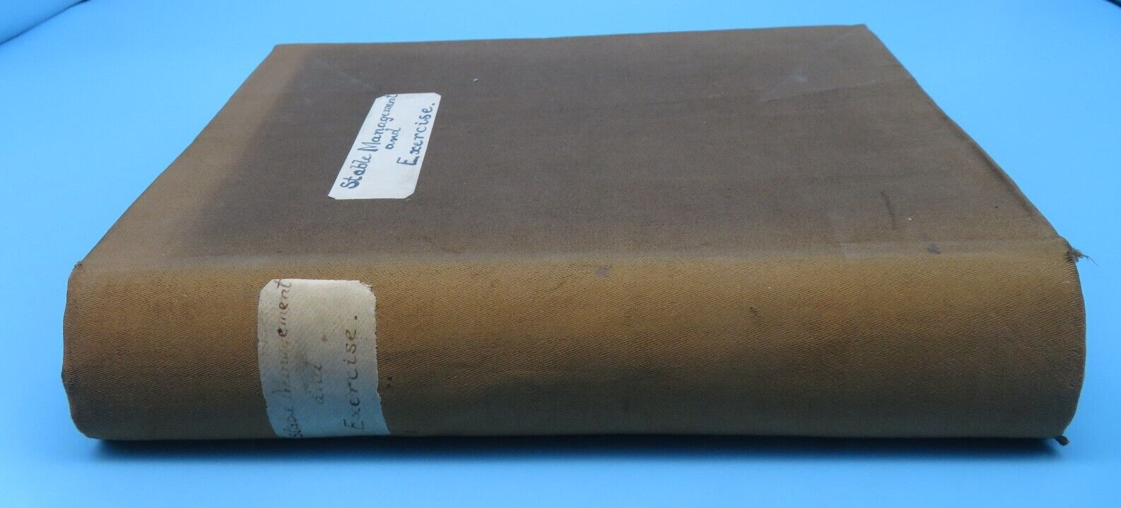 Stable Management And Exercise M Horace Hayes HB 2nd Ed 1909 Hurst And Blackett