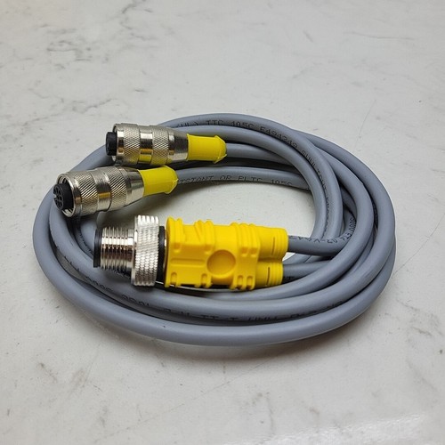 Turck VBRS 4.4-2RK 4T-1/1 Two Branch Daisy Chain Cordset M12 M to M12 1m New - Picture 6 of 10