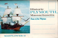 Historic Plymouth Massachusetts, Mayflower Pilgrims, Massasoit Souvenir Folder