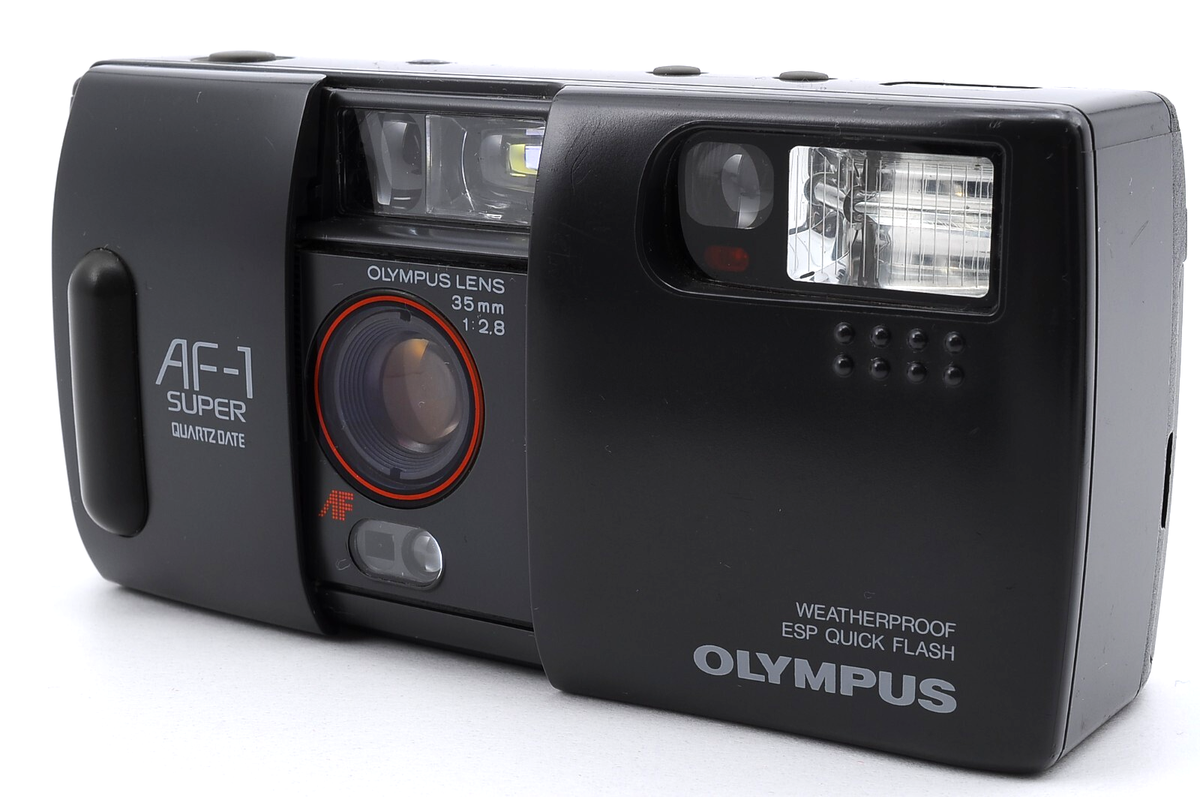 【C-121】動作品 OLYMPUS AF-1 SUPER QD MINT] OLYMPUS AF-1 Super QD AF 35mm Point & Shoot Camera