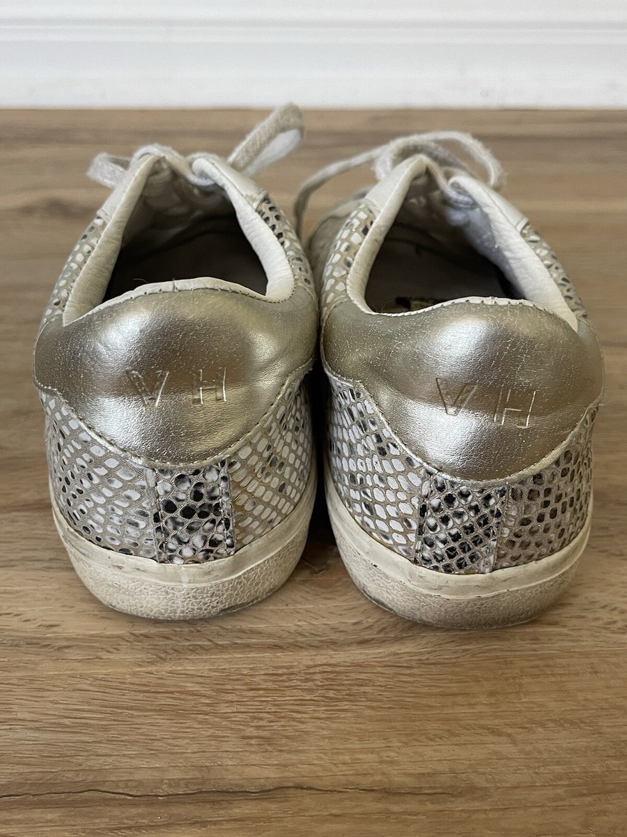 Vintage Havana Kate Womens Size 8 Gold Snake Multi Sneakers Gray