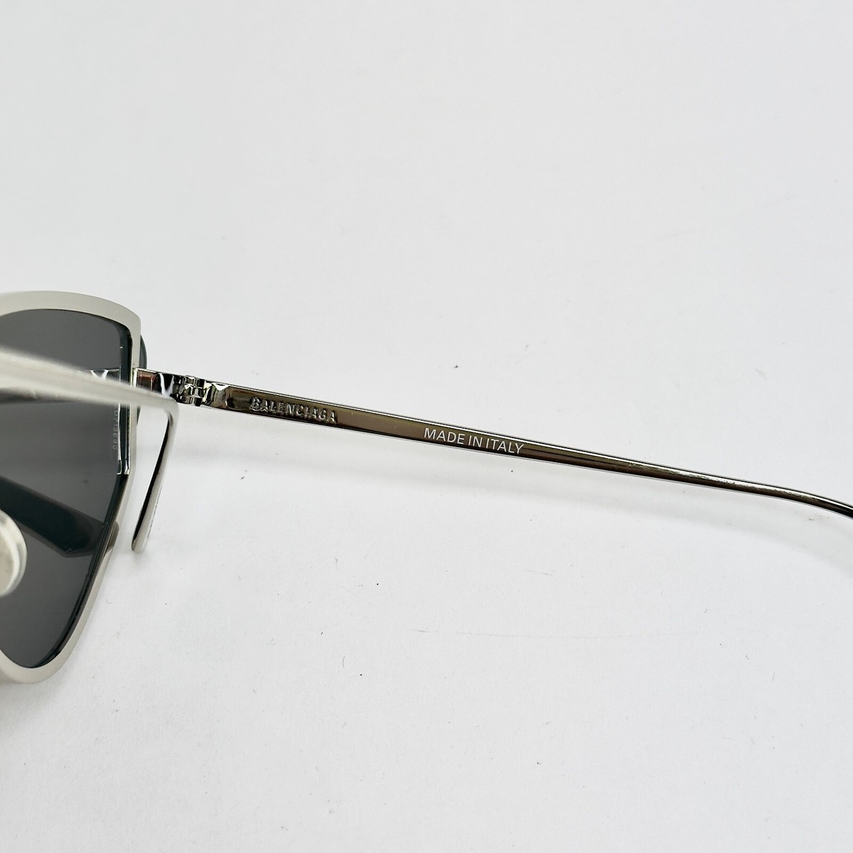 BALENCIAGA Silver Shield 2.0 Metal Frame Sunglasses BB0192S Balenciaga BB0192S Shield Sunglasses | EyeOns.com main image 2