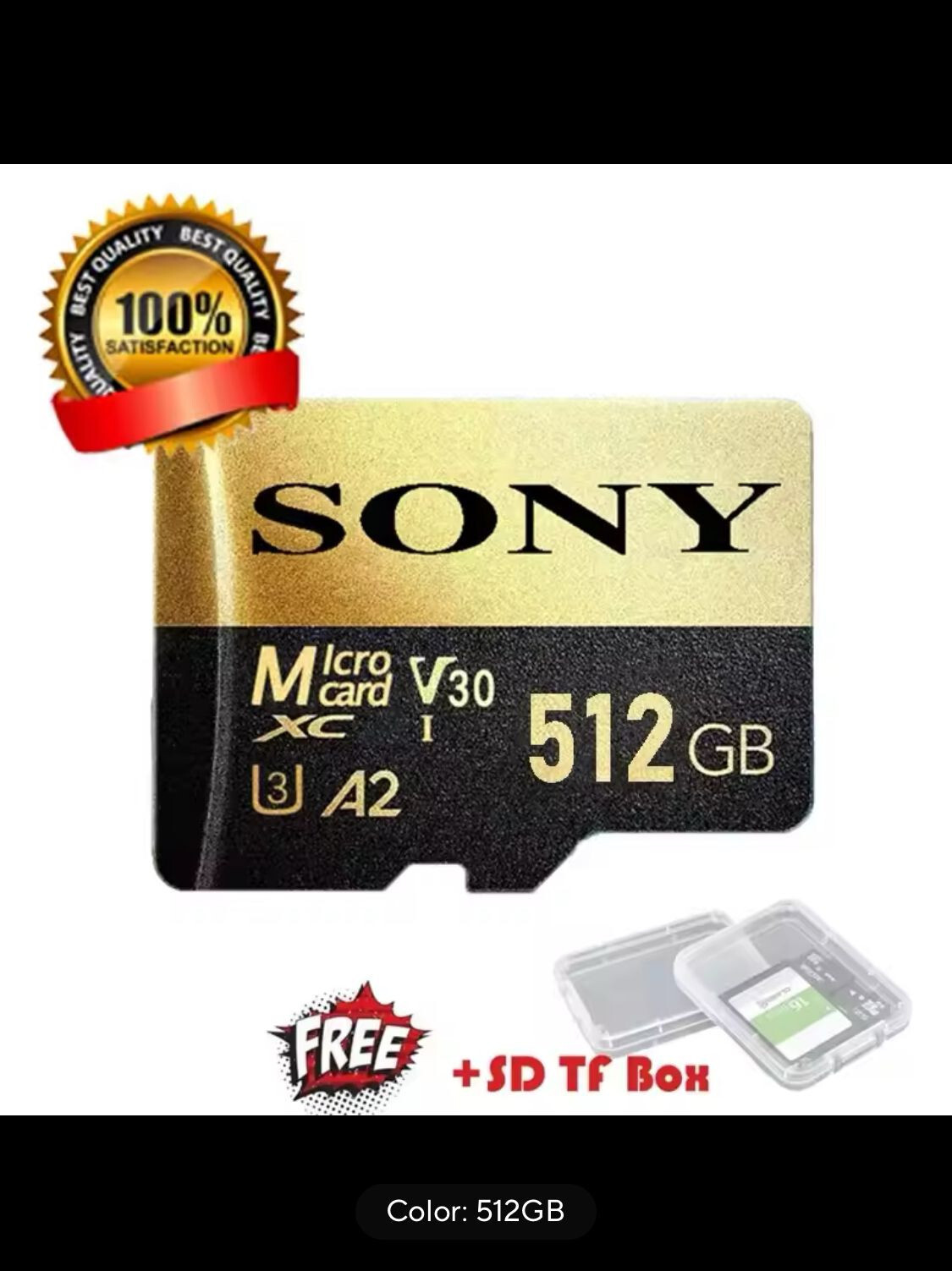 SONY Ultra Micro SD 512GB Micro SD Card SD/TF Flash Card Memory For Cemra Drone