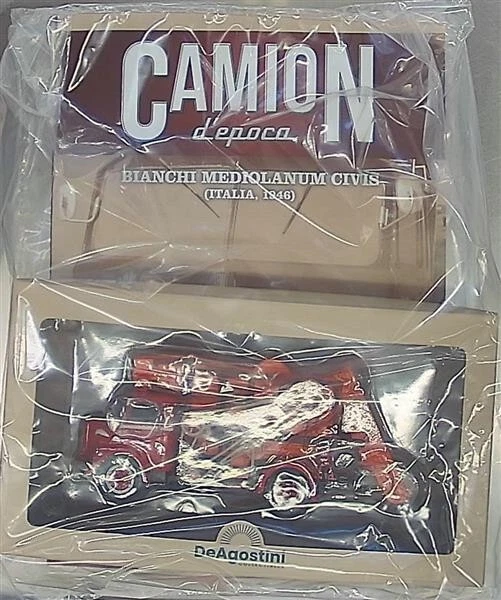 CAMION D'EPOCA N. 14 BIANCHI MEDIOLANUM CIVIS ITALIA 1946 VINTAGE TRUCKS - Immagine 2 di 2