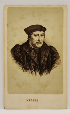 Antiker Original CDV, Martin Luther Deutscher Theologe, Autor, Professor, um 1860
