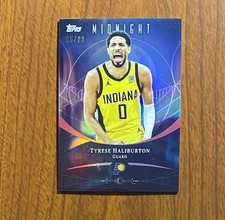 2025-26 Topps Midnight #15 Tyrese Haliburton Twilight /99 SP Indiana Pacers
