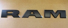Mopar OEM RAM 1500 2500 3500 Tailgate Black R A M Letters Nameplate Emblem - Set