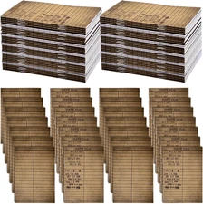 50 Pcs Book Lover Gifts Library Card Notebook Journals Bulk Small Notepad Lined
