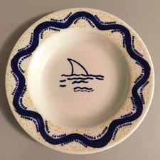 Jimmy Buffet Margaritaville Feeding Frenzy Fins to Left Homer Laughlin 11" Bowl