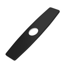 Sink Hole Cover 10 Inch Deck Plate for Black Bathroom 10 Inch Matte Black Oval