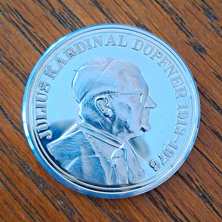 Silbermedaille 999/1000 Julius Kardinal Döpfner 1913–1976 PP im Etui