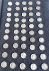 A Roll Of (50) 1964 Circulated Roosevelt Dimes. 90% Silver.