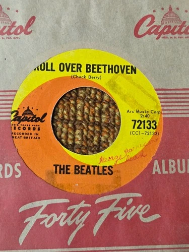 45 RPM Beatles CAPITOL 72133 Roll Over Beethoven / Please mr Postman VG