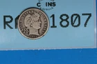 1914 10C LIBERTY HEAD BARBER SILVER DIME Early US Type RAW-1807