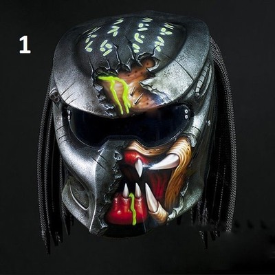 THE MONSTER PREDATOR MOTORCYLE HELMET STREET FIGHTER (DOT & ECE CERTIFIED)