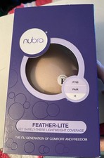 NuBra Feather-Lite F700 Lightweight Adhesive Bra Fair E Cup Strapless