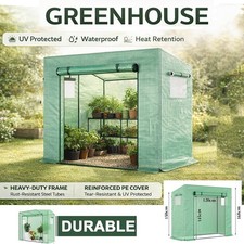 Walk In Greenhouse Garden Reinforced Steel Frame Green house Tomato Plant Grow
