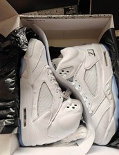 Nike Air Jordan 5 Retro White Metallic 2026 Men's size HQ7978-103 NEW